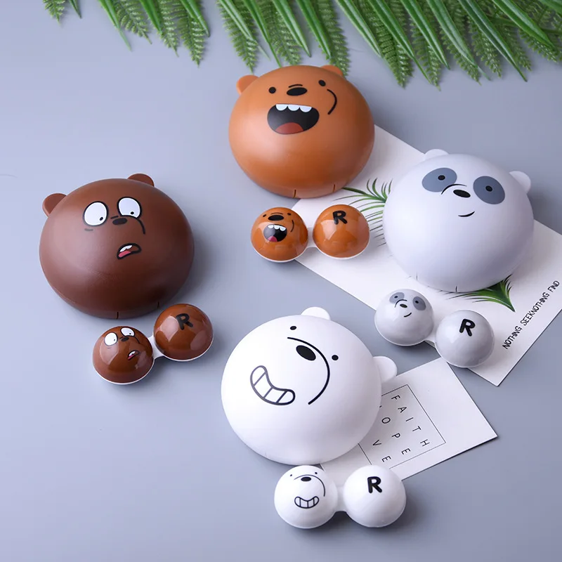 Popular anime  beer contact lens case travel factory price  contact lens case box container