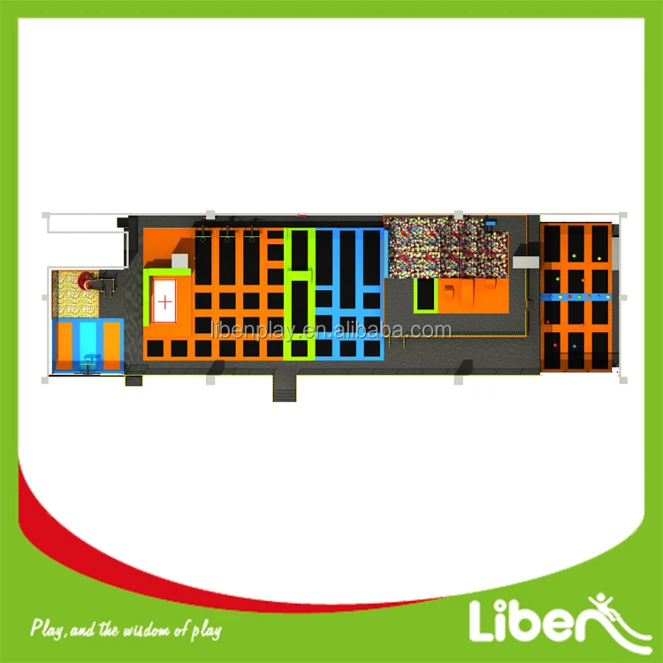 High quality European Standard Commercial trampoline park with diversed activities