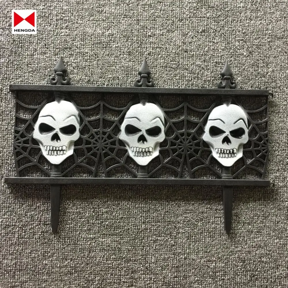HOT SELLING- Festival Decoration- Halloween Plastic Spider garden Fence Edging Border