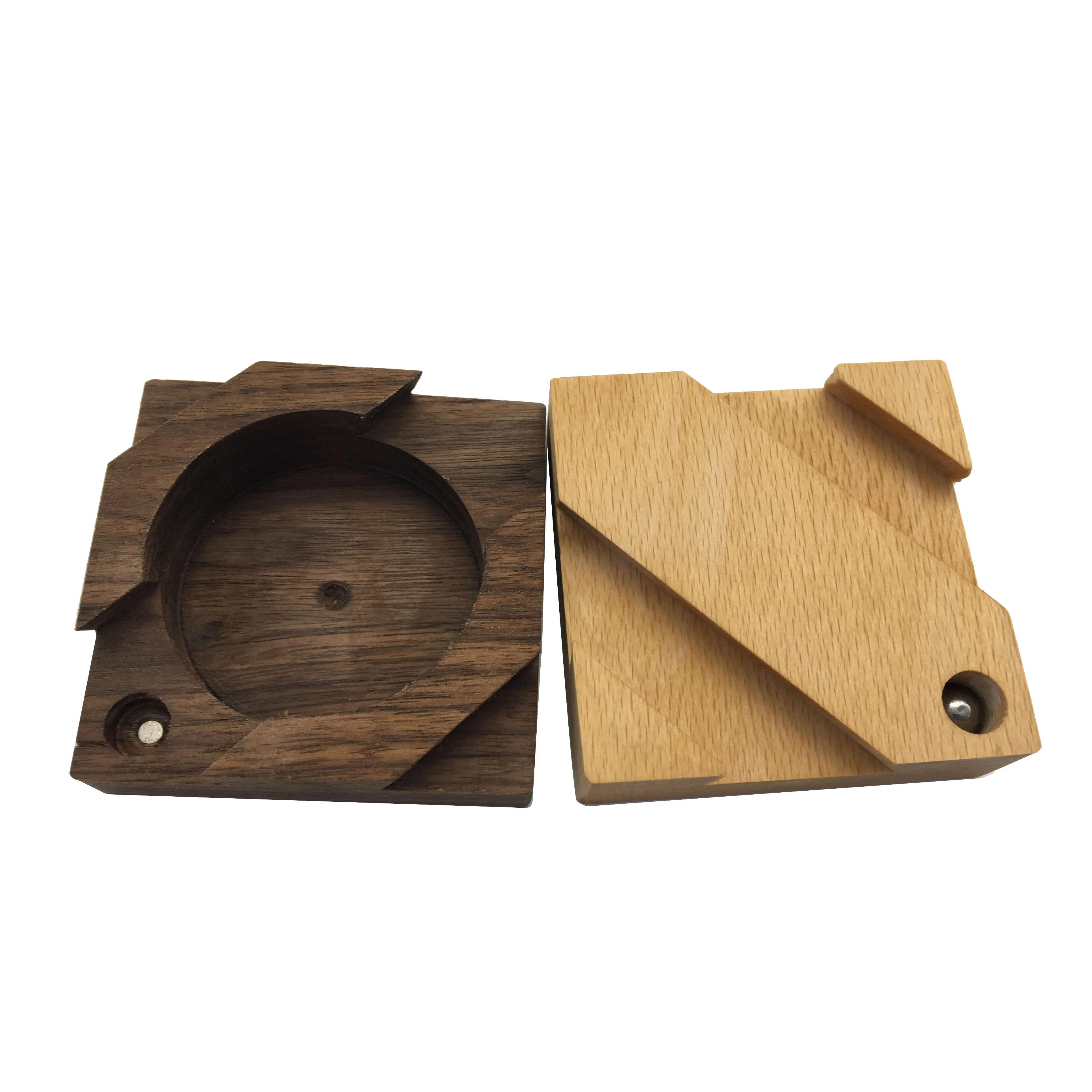 2019 New toys puzzle wooden walnut secret box compartment hidden diamond gift surprise brain teaser