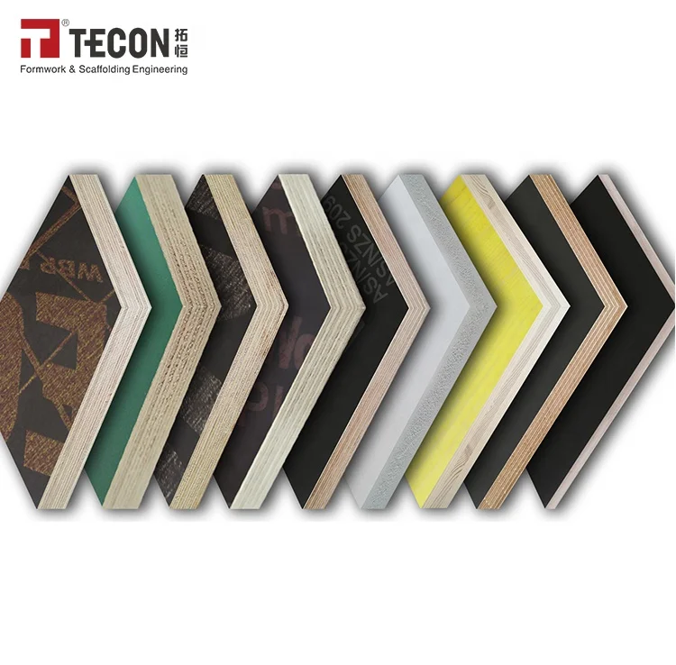 Formwork 18mm Film Faced Shuttering Plywood Used For Concrete Form Mold