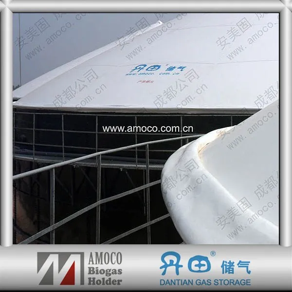 Double Membrane bioreactor storage dome for biogas plant