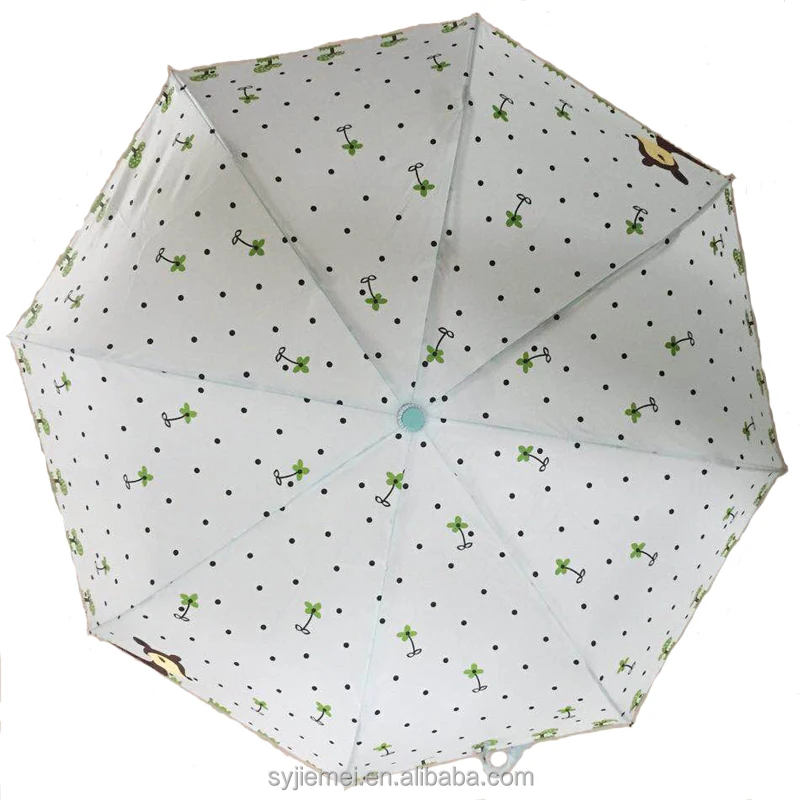 21*8k pongee fabric windproof umbrella 3 fold umbrella