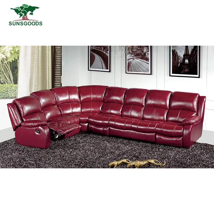 High quality living room sofa chair, luxury leather cinema chair