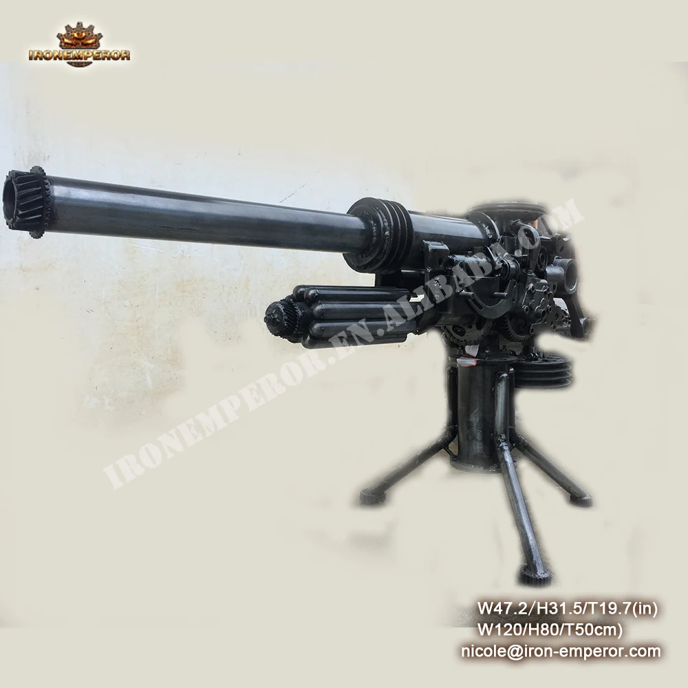 antiquehome decor metal weapon and gun model for museum decoration  vintage craft