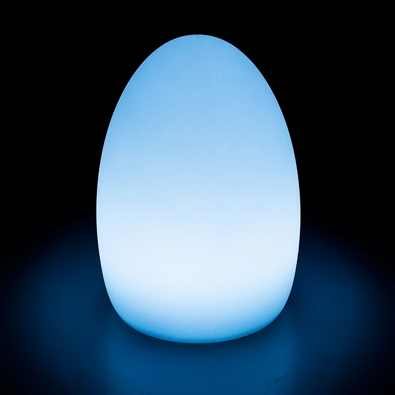 LED Egg Shaped Table Lamp Glowing LED for hotel/restaurant/shops