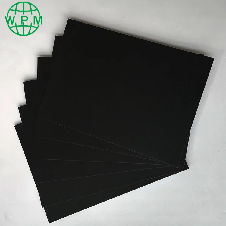 
Hard stiffness thick cardboard paper black chipboard sheets wholesale 