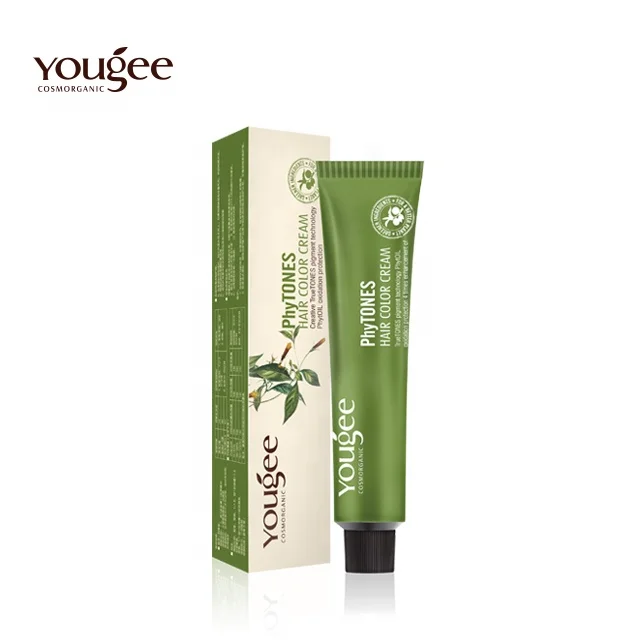 Yougee brands hair dye manufacturer wholesale natural phytone hair dye color cream with free sample
