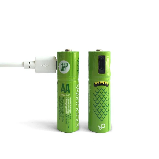 Ni-MH 1.2v 1000mAh AA USB rechargeable battery