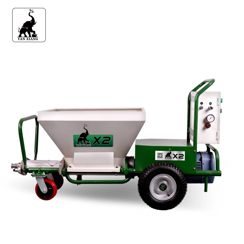 Wall Mortar Spraying Rendering Machine Construction without Mixer Pump 25-35l/min 153*60*85cm 4kw,380v Provided Yanxiang CN;JIA