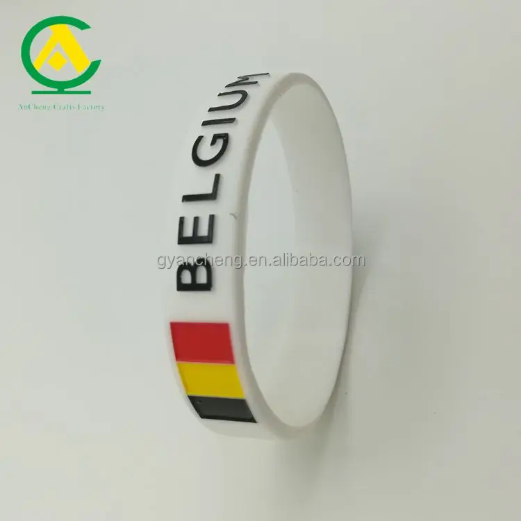 Fashion Belgium Flag Wristband, Belgium Jewelry, Belgium Souvenir