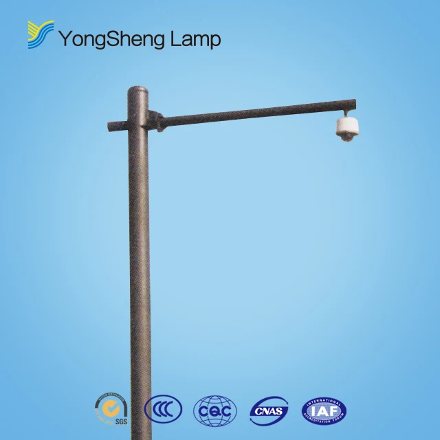 6.0M 6 meter  Camera Pole Fixed Cylindrical/galvanized Monitor Light Pole