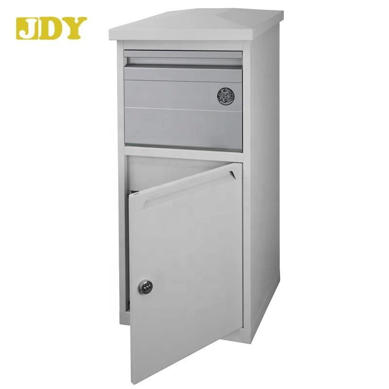 Front access Aluminum door Safe and Secure Large Capacity Galvanized Steel Wall Mounted Locking Vertical Parcel Dropbox Mailbox