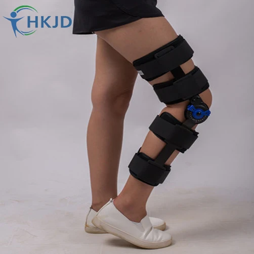 Nvorliy Hinged ROM Knee Brace Adjustable Knee Immobilizer Support for Arthritis, ACL, PCL, Meniscus Tear, Tendon, Osteoarthritis