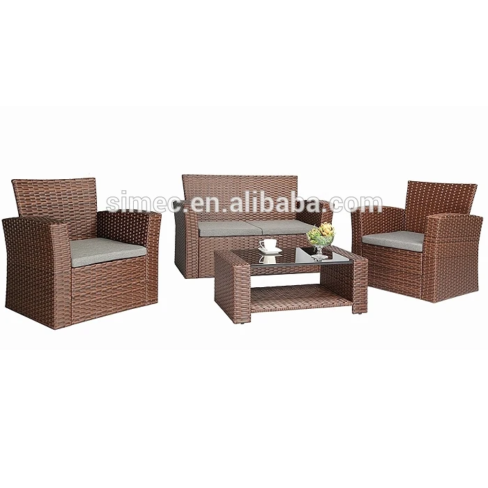 garden luxury rattan modern sofa wholesale SCKD-02A