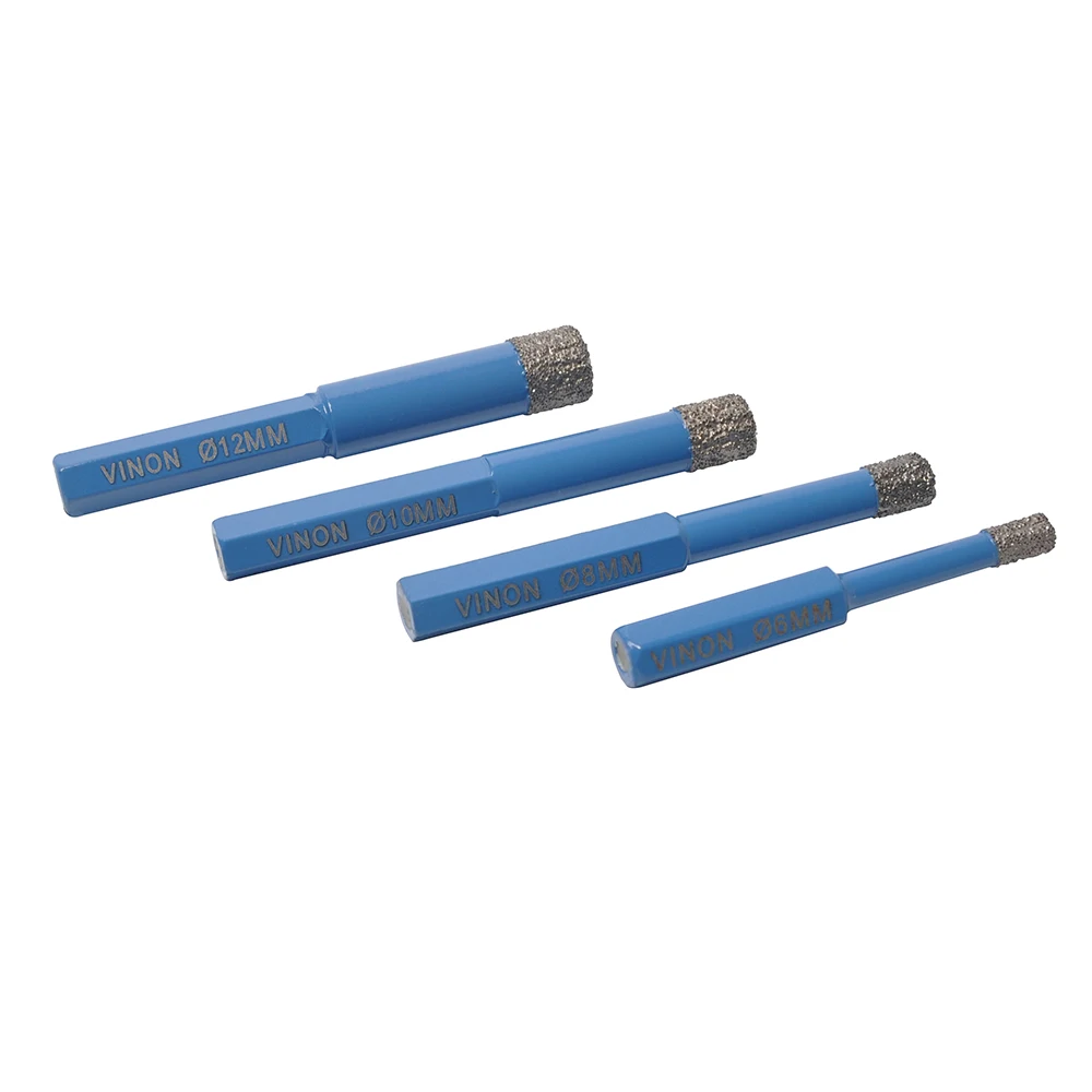 7PCS OF Dry Diamond drill bit kits, Brazed diamond core bit, Hexagon handle