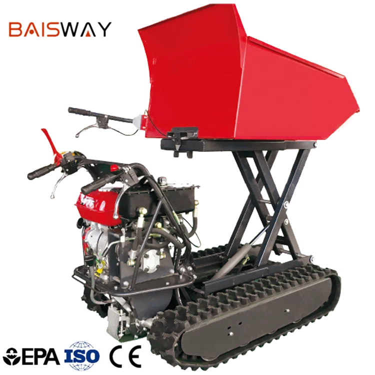 Scissor lift mini dumper 0.3t crawler dumper for sale