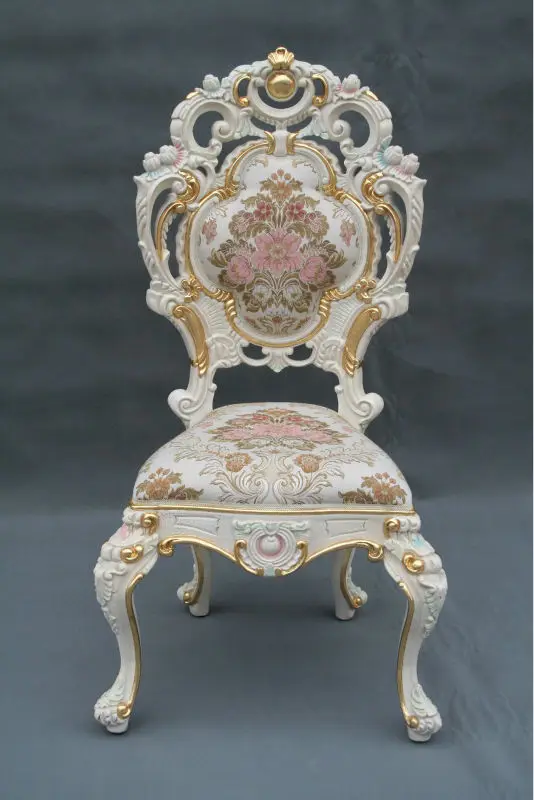 European style dining room chair and fabric dining chair antique hand carved chair furniture