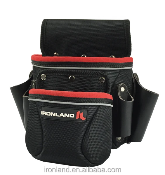 Detachable High Density 600D polyester 2 Bag Tool Belt in Brown Waist Tool bag