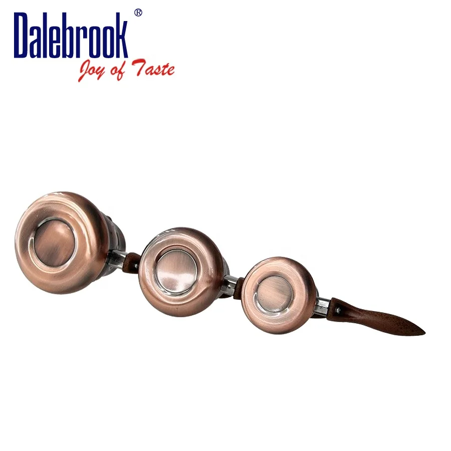 
Dalebrook Turkish Arabic Greek Cezve Ibrik Coffee Warmer Induction Tea Milk Brass Stainless Steel Coffee Pot Cookware Set 