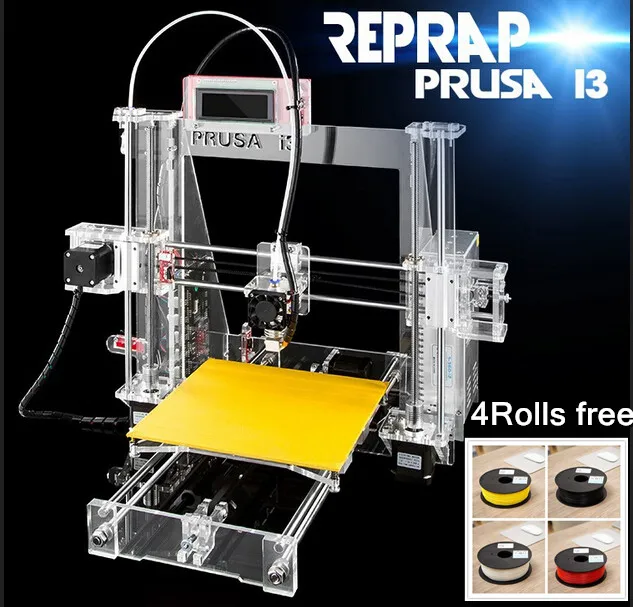 4 рул. нити бесплатный! + SD карта бесплатно prusa i3 3d принтер от нашей фабрики / может поддерживать технические assitance