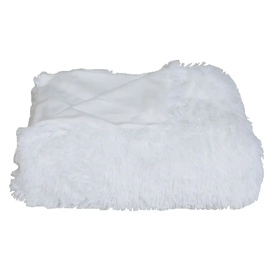 Thick and warm 100% polyester Long Plush Double Fleece winter Blanket