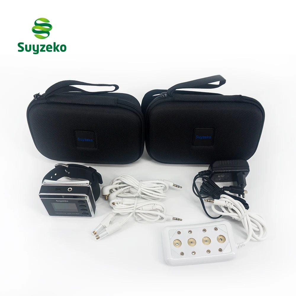 Оптовая продажа наручные физиотерапевтические часы 650 нм диодный лазерный терапевтический аппарат с устройством лазерной