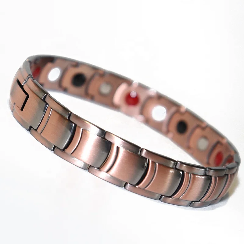High quality custom copper magnetic therapy bracelet 4 in 1 bio energy magnetic bracelet bracelet magnetic medical