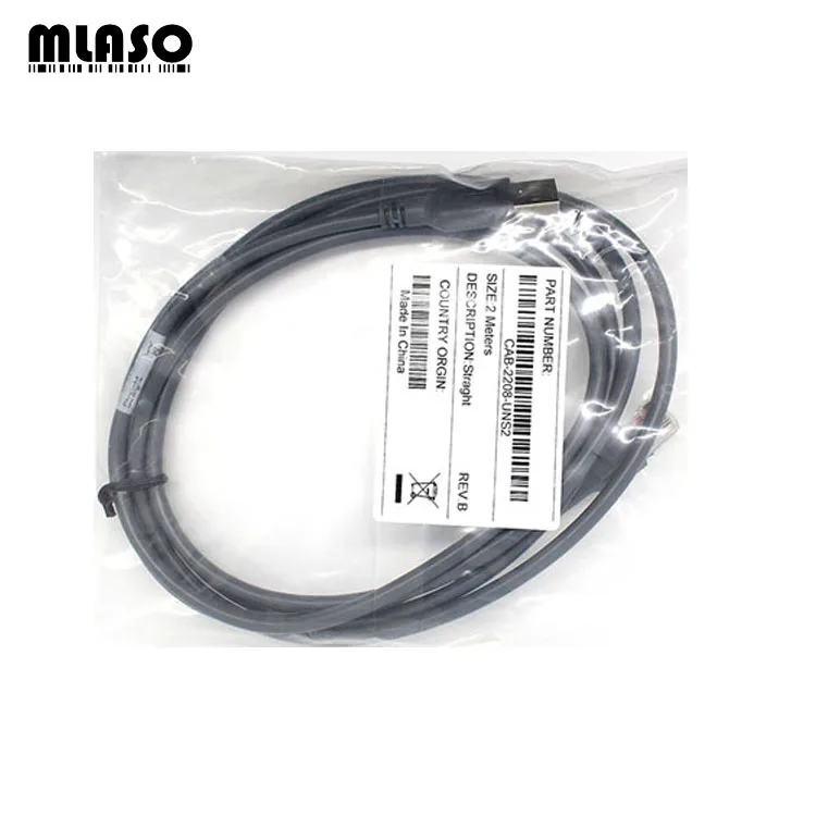 Compatible USB 2 Meter Straight Cable for LS2208 LS4208 DS6708 Barcode Scanner Pda cable