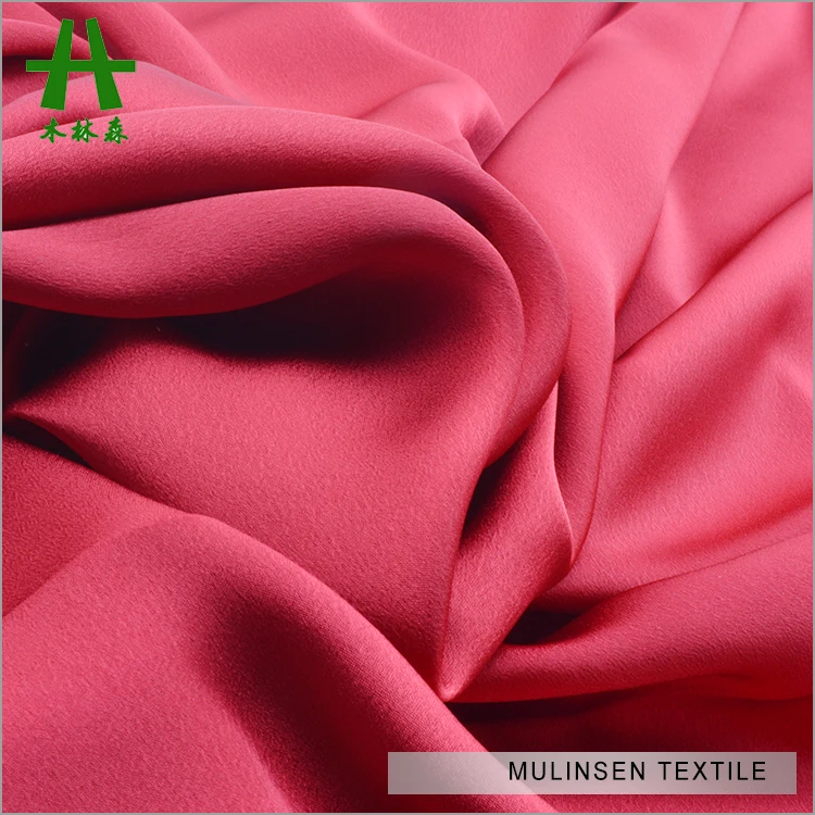  Mulinsen текстиль высокое качество однотонная крашеная ткань блестящий жоржет Платья для подружек невесты шифоновая