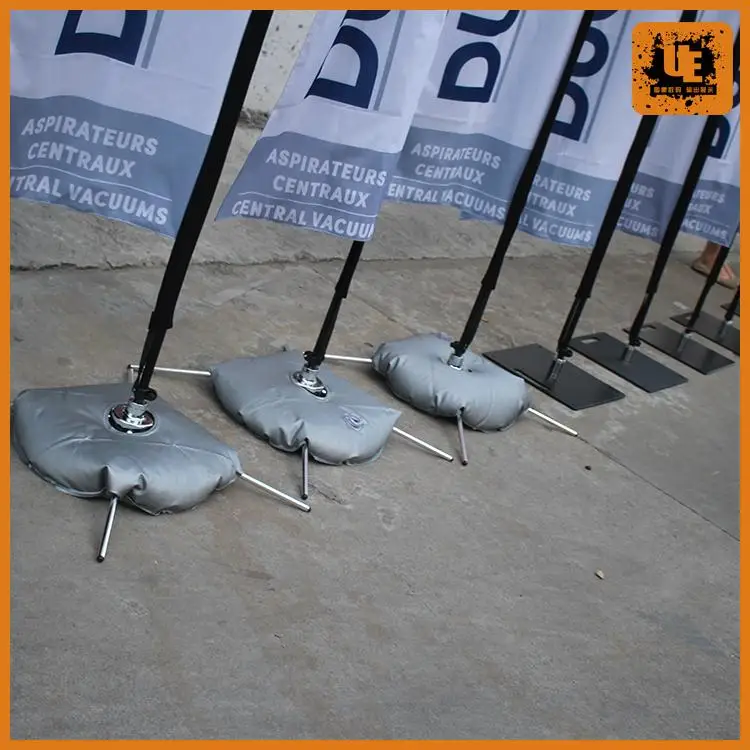 Outdoor advertising table flag pole wooden sign holder