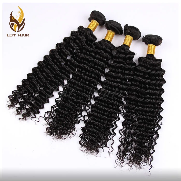 Unprocessed 12A 100% Human Virgin Remy hair Malaysian deep curly Hair Weaving