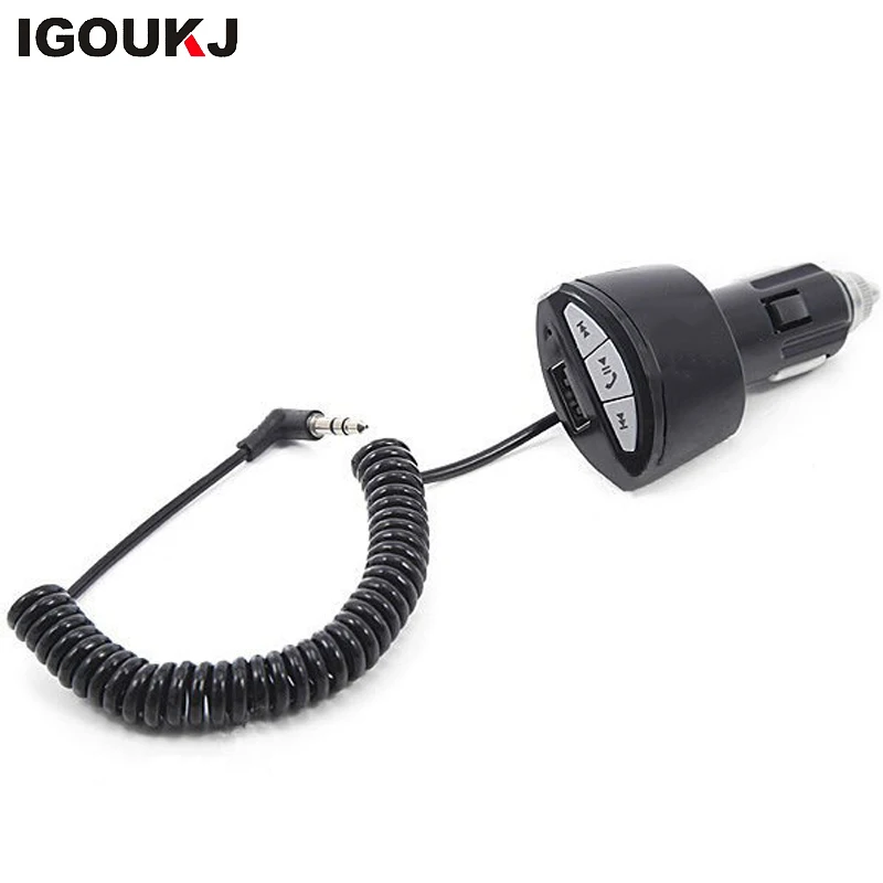 Free shipping Hot selling Car Handsfree BT AUX Stereo Audio Receiver Adapter USB Charger Car Charger FM Transmitter