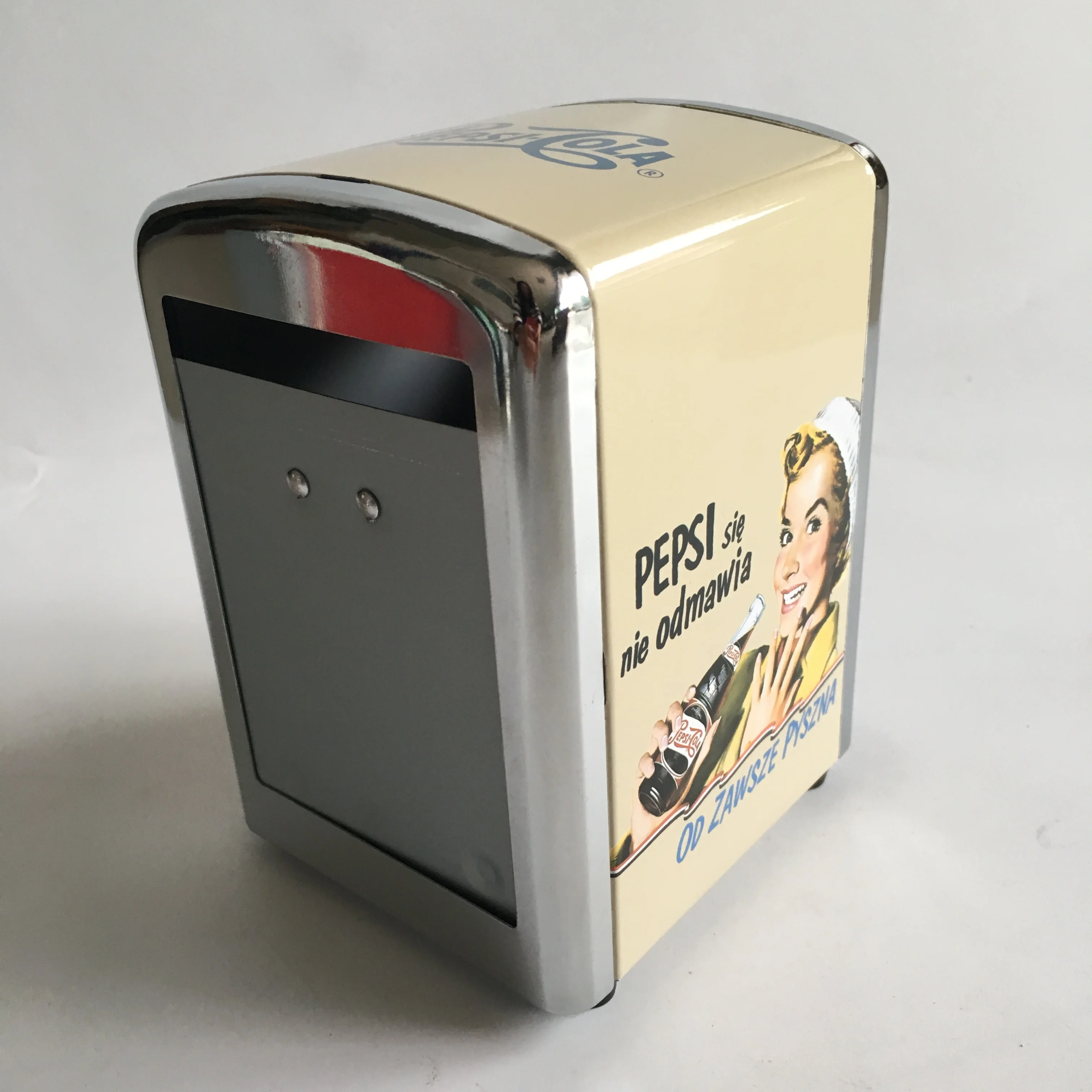 
E-commercial Product Cartoon design Tin bar napkin dispenser,Napkin holder restaurant,Metal tissue dispenser box with design 