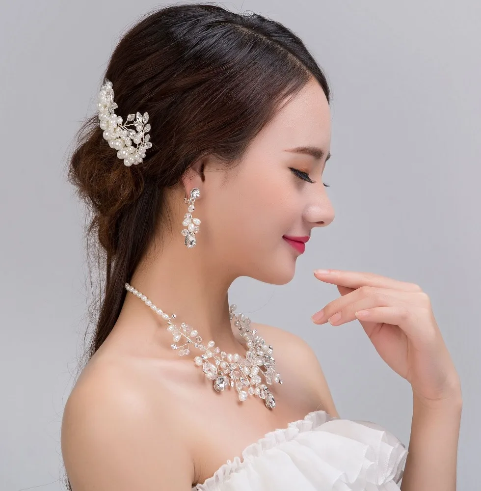 Hot sale wedding hair accessories hair jewelry wedding pearl pearl jewelry
