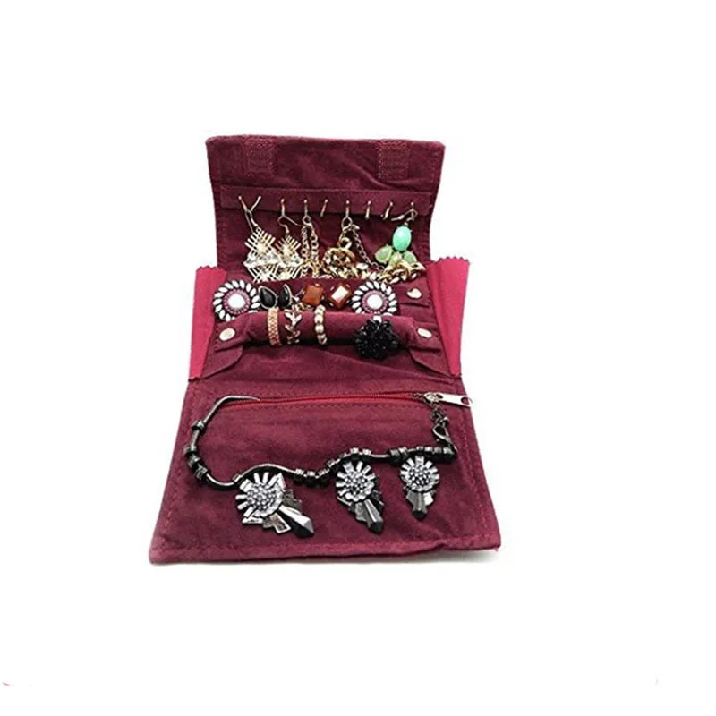 Бархатная Подарочная сумка для ювелирных изделий, дорожная упаковочная сумка-Органайзер