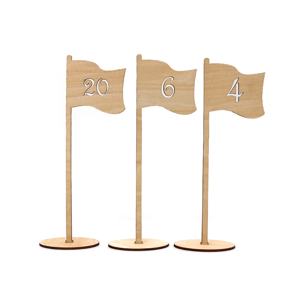 Самодельные деревянные цифры для стола