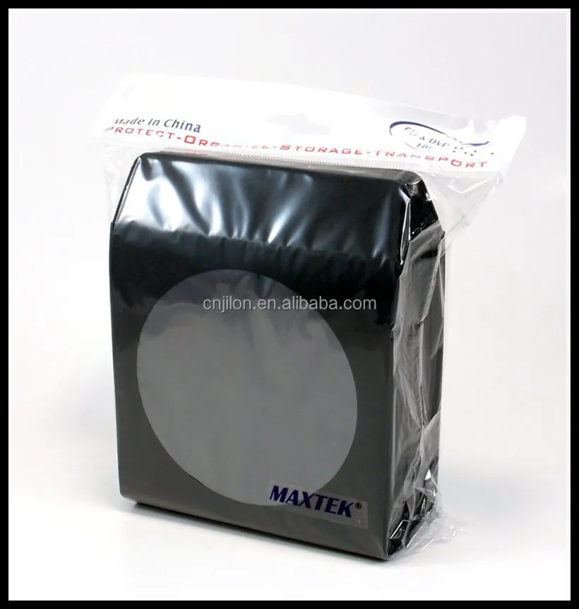 Black Only With Window and Flap Paper Cd Plastic Card Sleeve