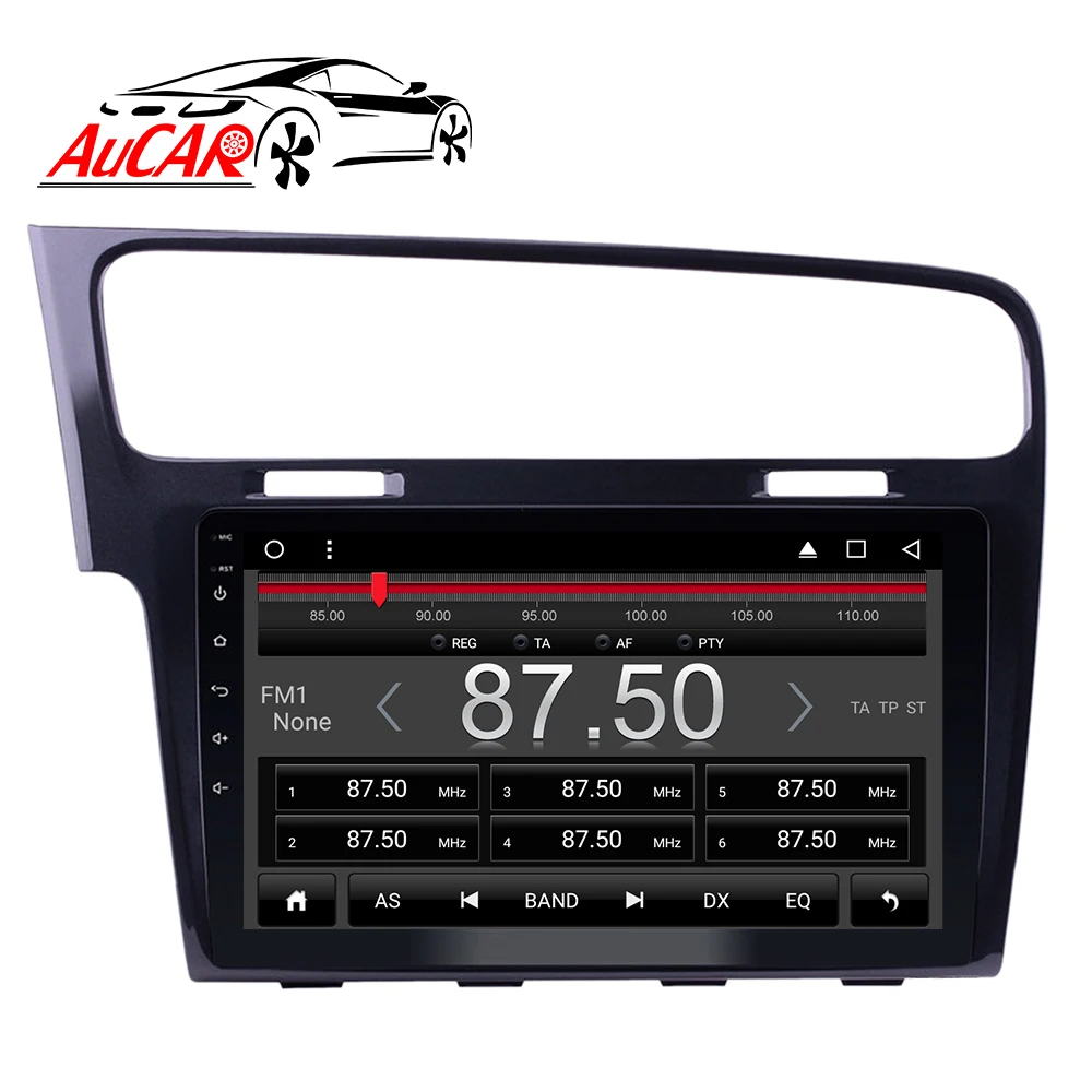 Автомобильный радиоприемник AuCar, 10,1 дюйма, Android 10, сенсорный экран, стерео, видео, GPS-навигация, головное устройство для VW Volkswagen Golf 7 LHD 2014-2019