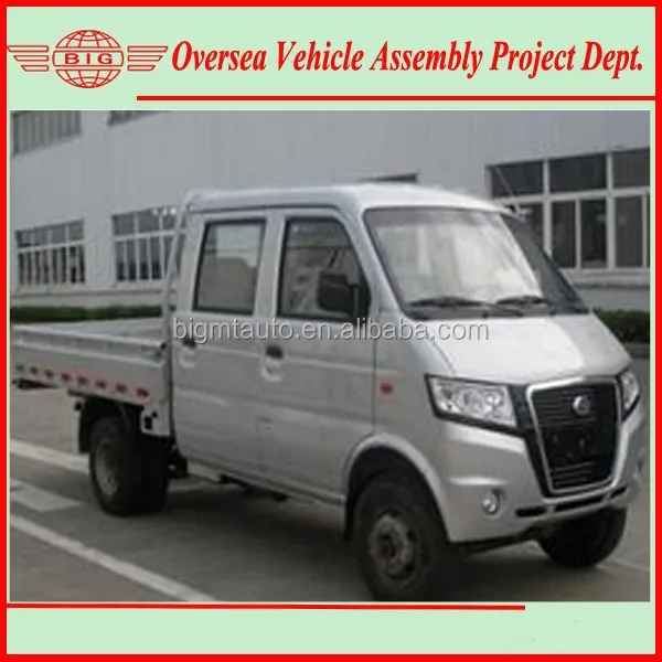 assemble RWD petrol double cab mini truck with SKD/CKD parts