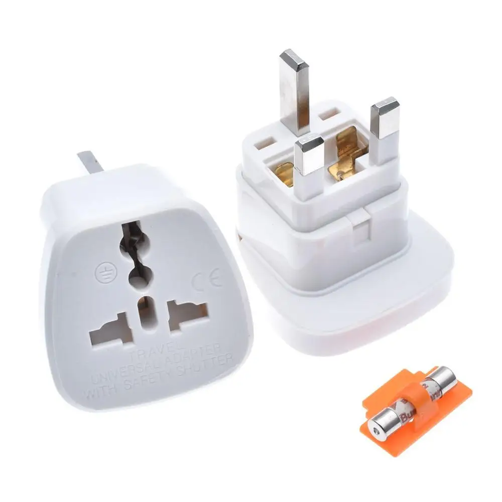Universal 13A 250V Singapore Malaysia Hong Kong UK Tourism travel plug 3p au eu us germany france japan to UK fused adapter plug