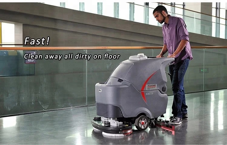 GM70BT Battery power walk behind auto Floor Cleaning Machine scrubber price