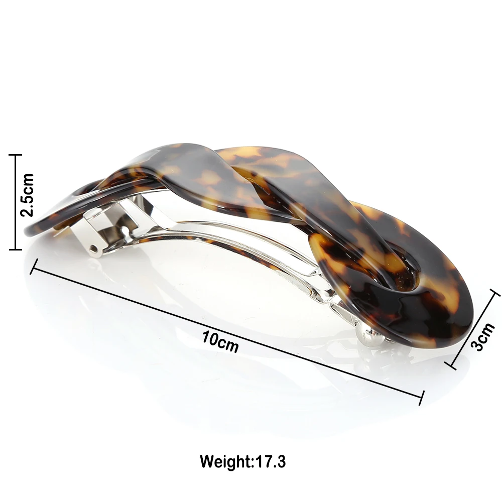 Metal acetates big hair clips barrettes for long thick hair women girls ladies decorations barrettes