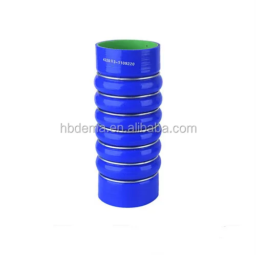 Reinforced silicone rubber hose 4320R3-1109220 with connectors and rings