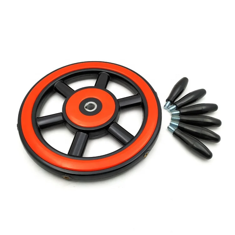 360 black rudder boat steering wheel hand wheel