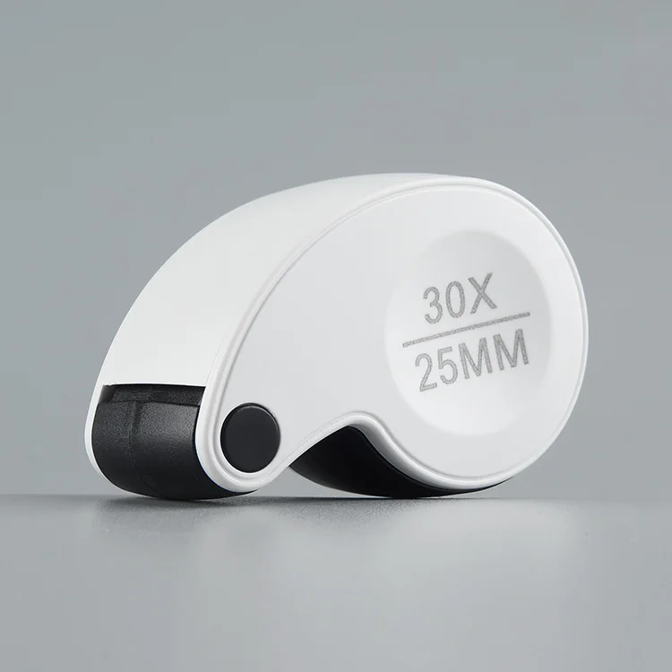 Eye Magnifier Diamond Coins Stamp Loupe  jewelry  magnifying glass manufactures with light 30x