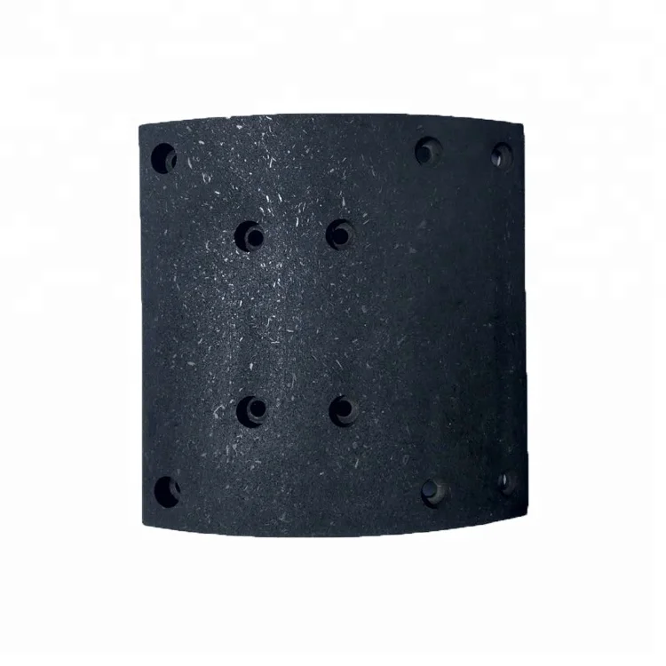 Auto brake systems non asbestos brake lining 19579/19580 brake shoe lining for Man truck