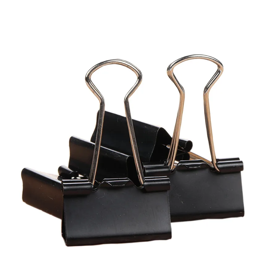 240pcs Mixed Colorful  Long Tail Clip Metal Binder Clip Office Stationery and School Supplies