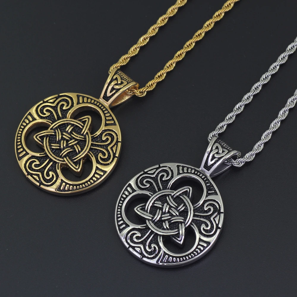 SN141 Stainless Steel Jewelry Style Pendant Necklace Hip Hop Jewelry 24inch Rope chain