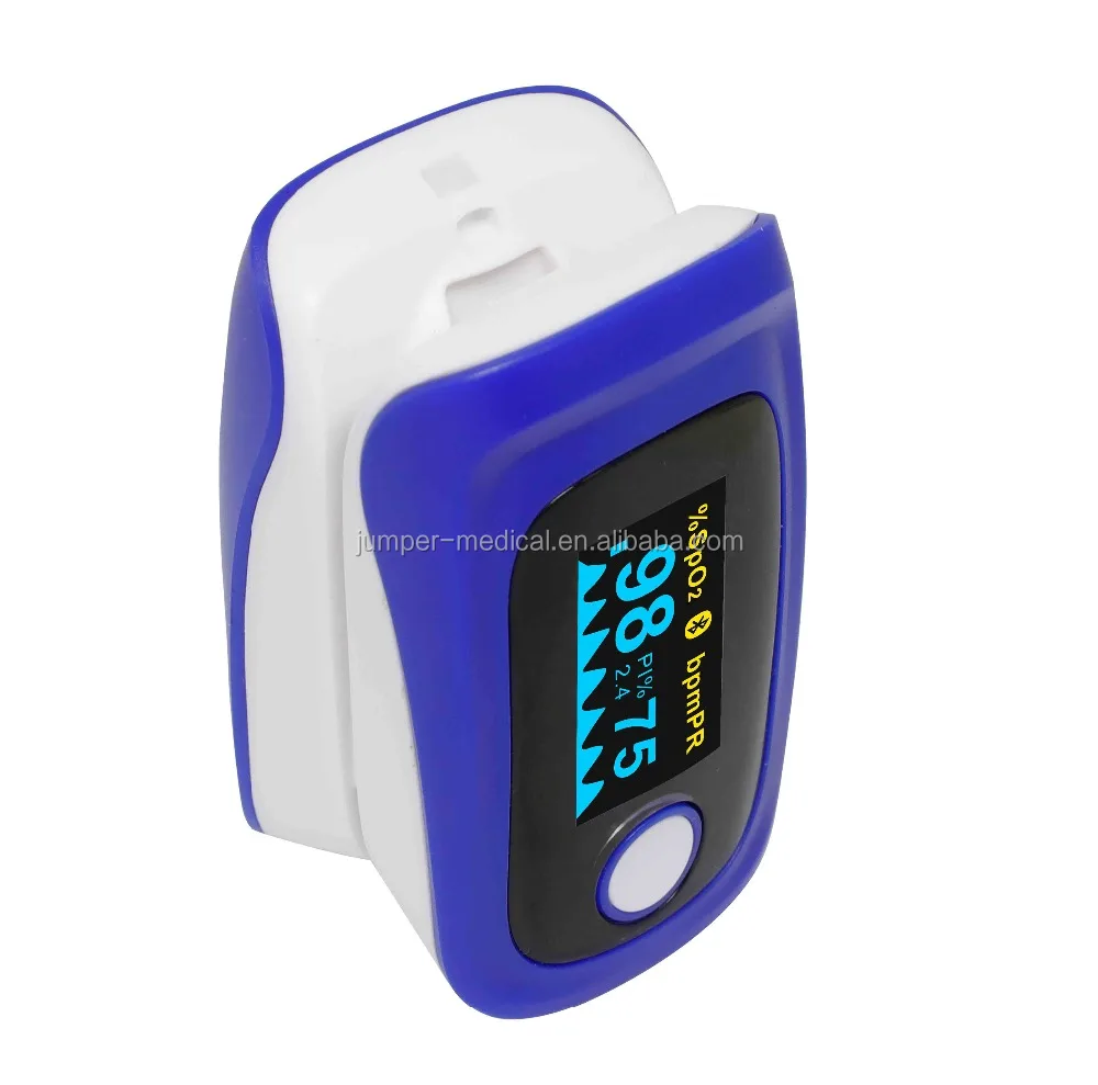 Handheld Portable Digital Blood Oxygen Fingertip Pulse Oximeter with wireless app